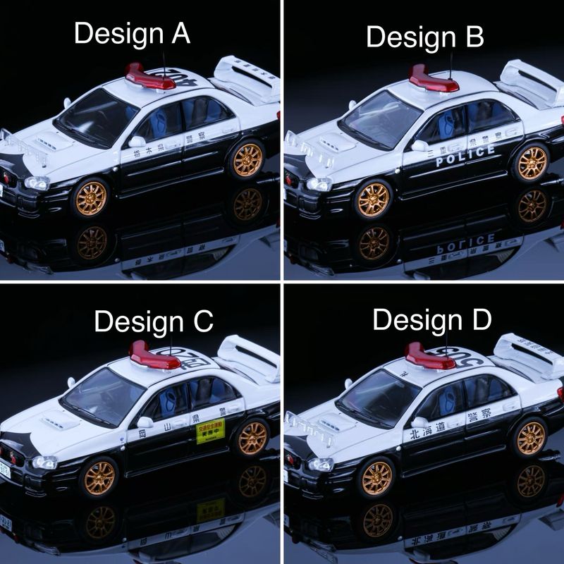 [PREORDER] Rollin64 Subaru Impreza Japan Prefectural Highway Police (4-Designs)