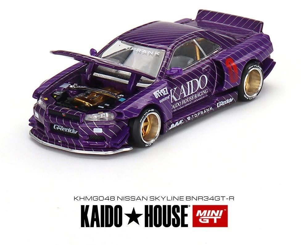[UNSEALED] KAIDOHOUSE Nissan Skyline GT-R(R34) Kaido Works V1 Purple (KHMG048)