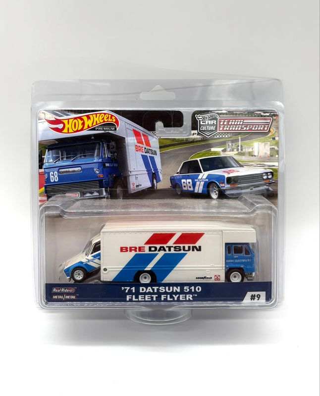 Hot Wheels Team Transport BRE ‘71 Datsun 510 Fleet Flyer | Peter Brock Signed