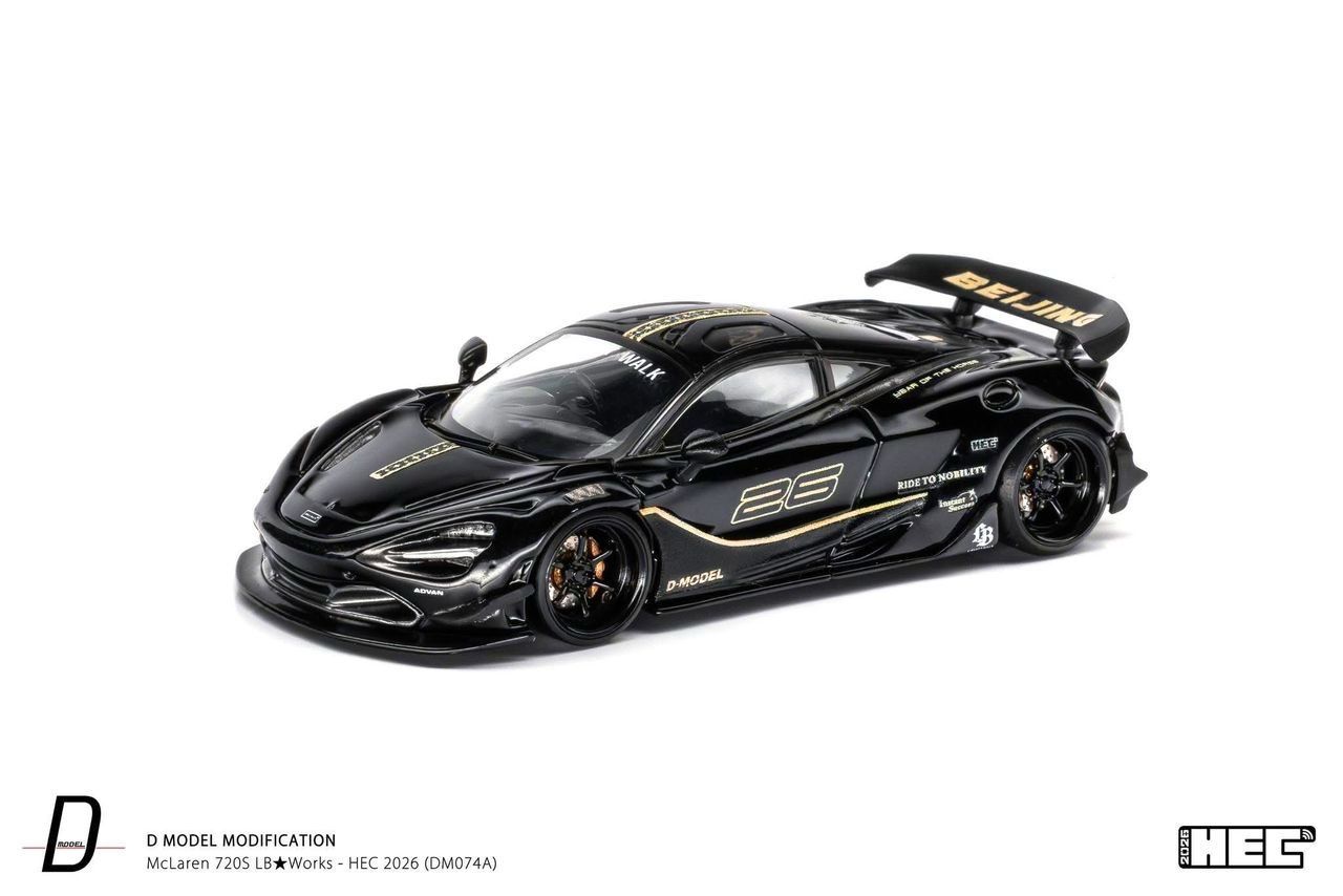 [PREORDER] D-Model McLaren 720S LB★WORKS Black | 2026 Hobby Expo China