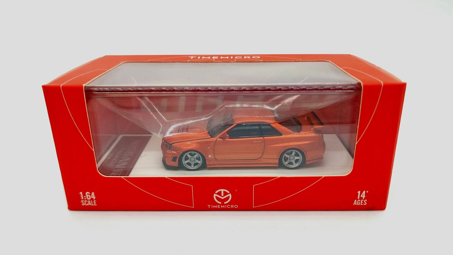 [UNSEALED] Time Micro Nissan Skyline GT-R (R34) Metallic Orange