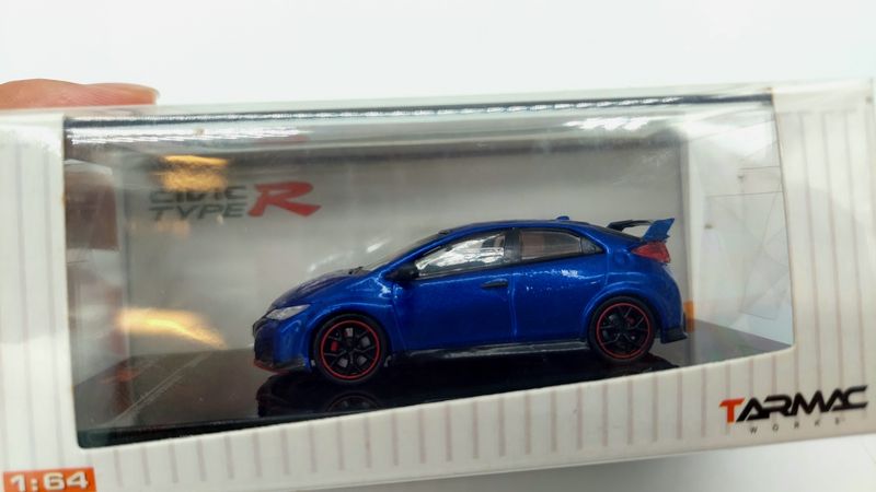 Tarmac Works Honda Civic Type R FK2 2016 Brilliant Sporty Blue Metallic (Rash)