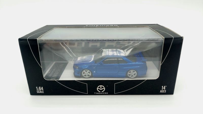 [UNSEALED] Time Micro Nissan Skyline GT-R (R34) Bayside Blue