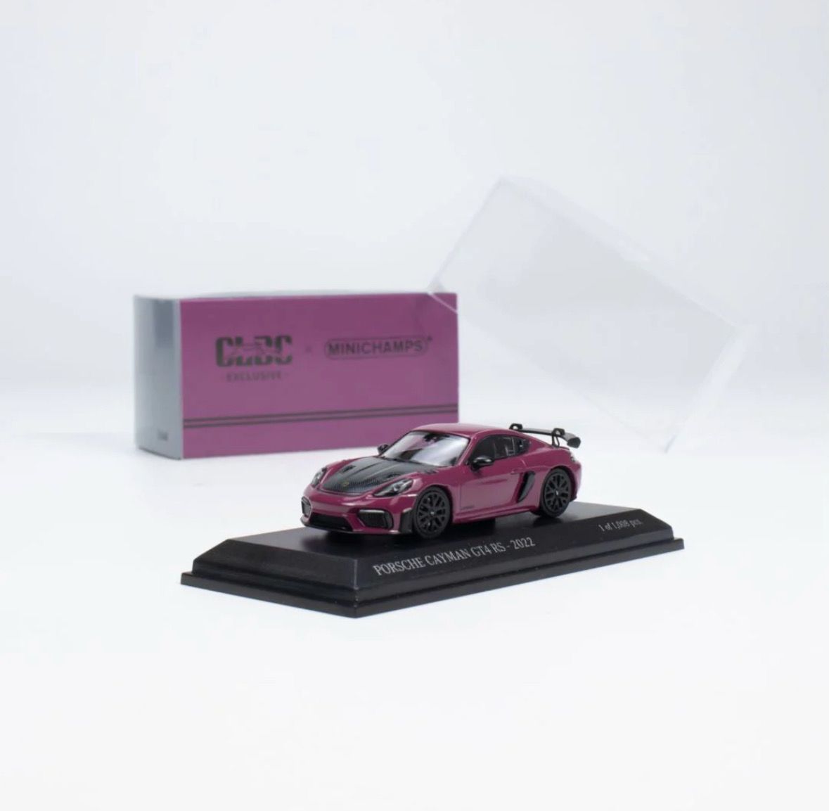 Minichamps x CLDC 1/64 Porsche Cayman GT4 RS 2022 Purple