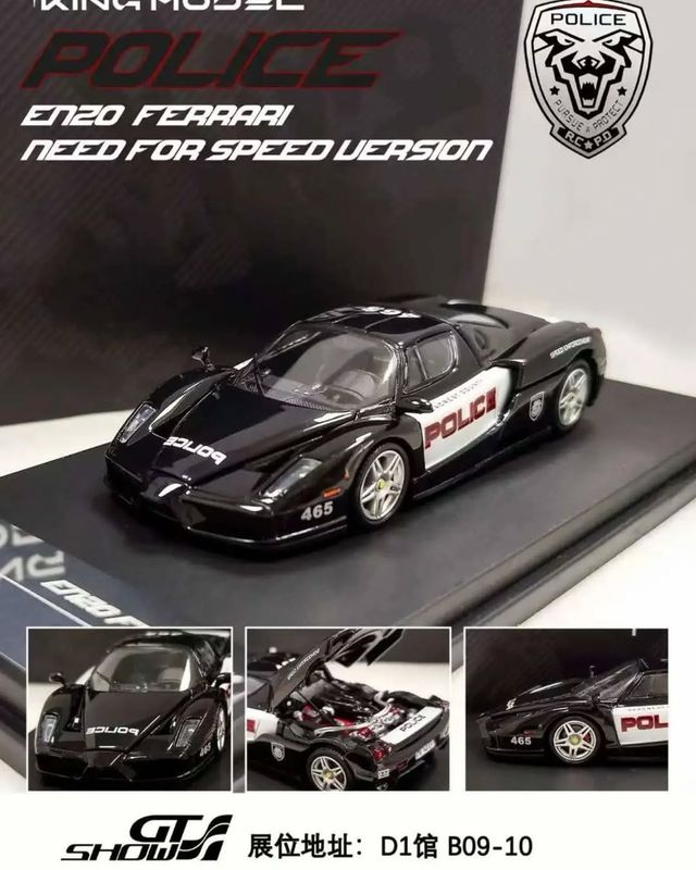 King Model 1/64 Enzo Ferrari Police Need For Speed Version | 2026 GT Show King Model 1/64 Enzo Ferrari Police Need For Speed Version | 2026 GT Show