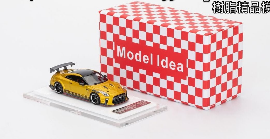 Model Idea 1/64 Nissan GT-R R35 Top Secret Gold
