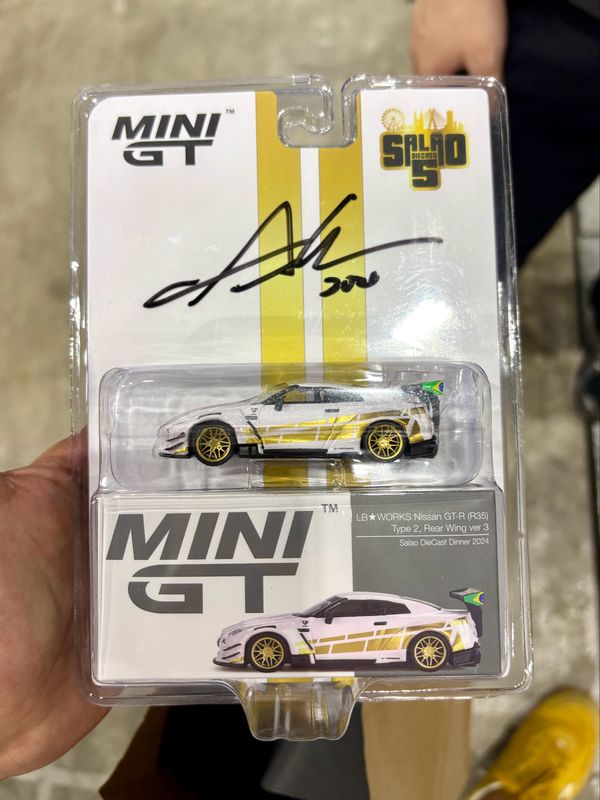 #719 MINI GT LB★WORKS Nissan GT-R (R35) Type 2, Rear Wing ver 3 Dinner Event Exclusive | 2024 Salao Diecast