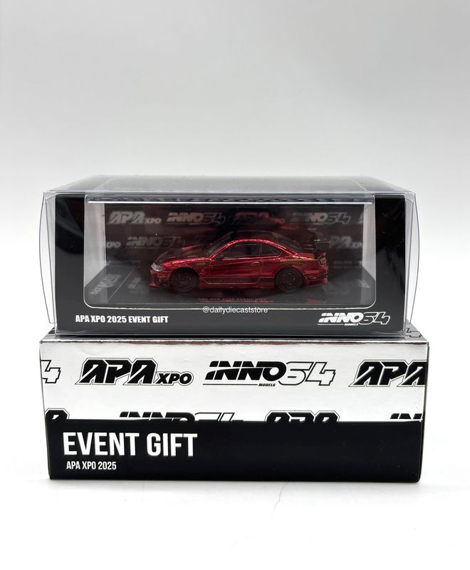 INNO64 Nissan Silvia S15 Chrome Red Top Secret Event Gift Model | 2025 Auto Passion Alliance (APA)