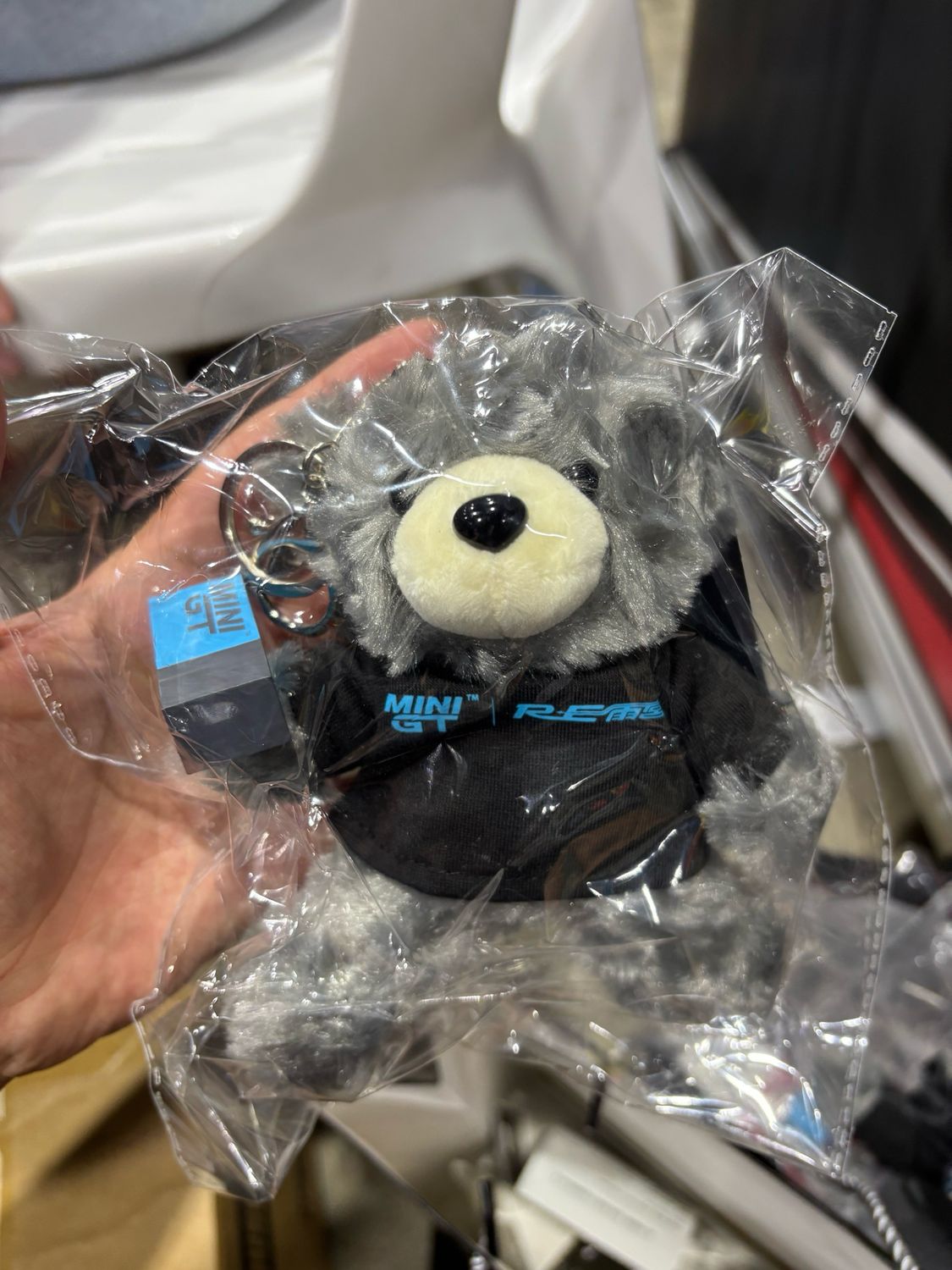 MINI GT x RE-AMEMIYA Bear Plush Keyring with Blue Box Official Licensed Merchandise MINI GT x RE-AMEMIYA Bear Plush Keyring with Blue Box Official Licensed Merchandise