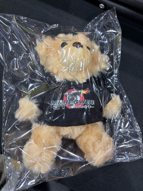 MINI GT POWER Black Bear Plush Keyring Official Licensed Merchandise