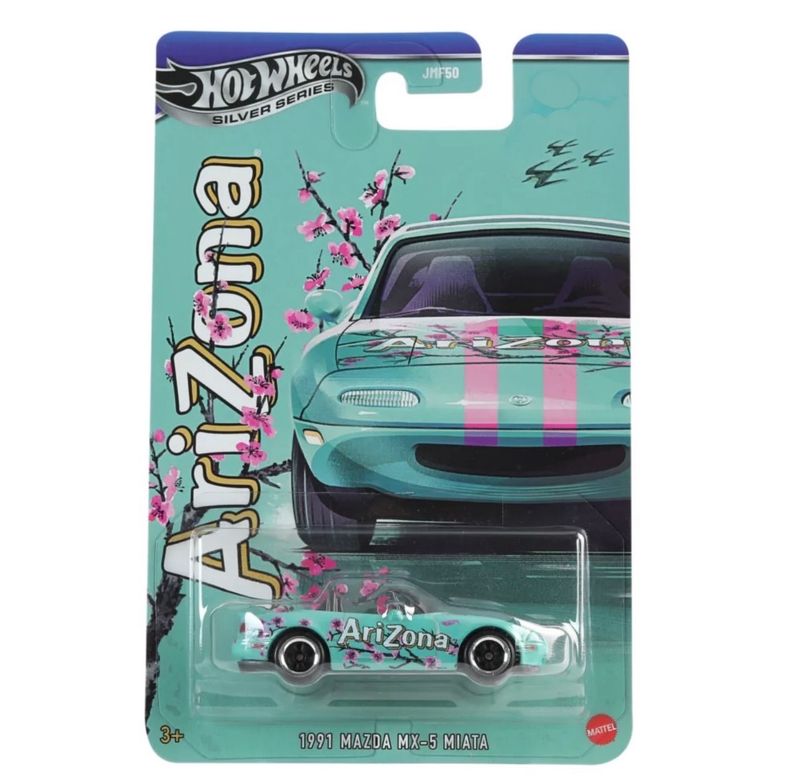 [PREORDER] Hot Wheels x Arizona Silver Series 1991 Mazda MX-5 Miata | USA 7-11 Exclusive