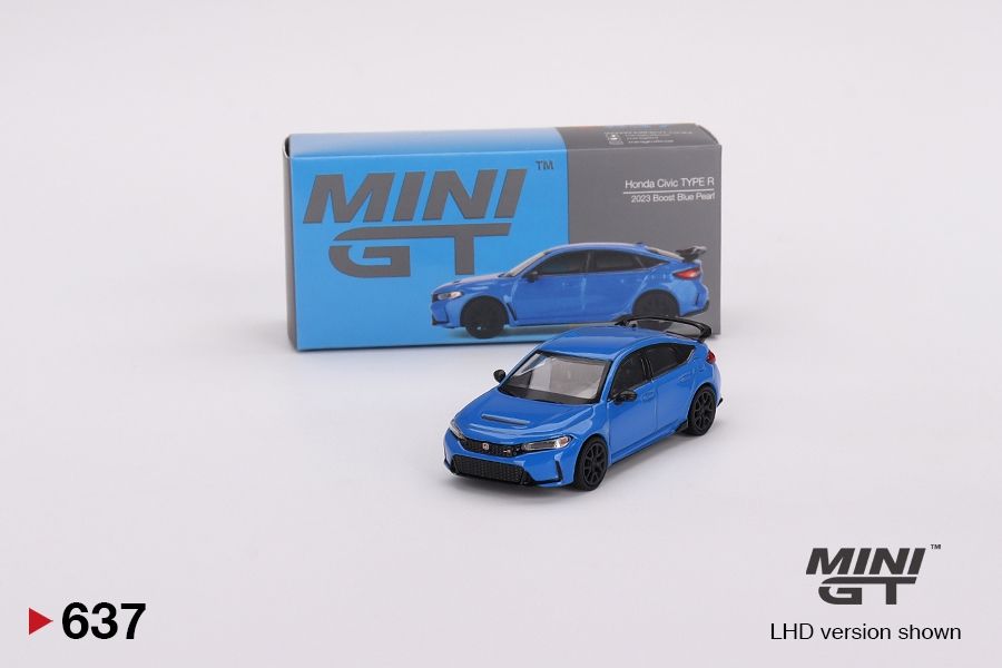 #637 MINI GT Honda Civic Type R Boost Blue Pearl 2023 #637 MINI GT Honda Civic Type R Boost Blue Pearl 2023