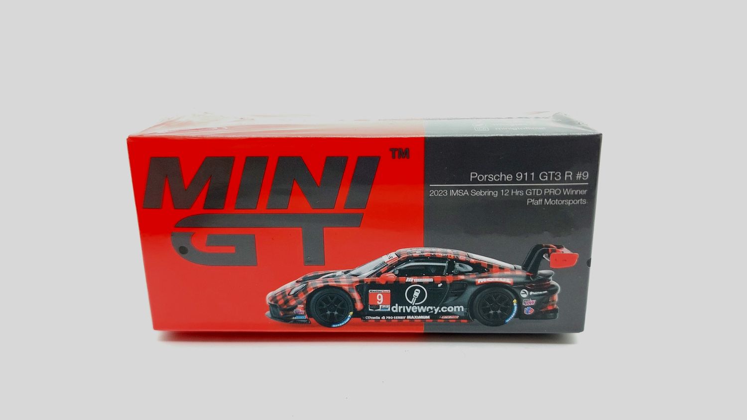 #770 MINI GT Porsche 911 GT3 R #9 GTD PRO Pfaff Motorsports IMSA 2023 Sebring 12 Hrs Winner