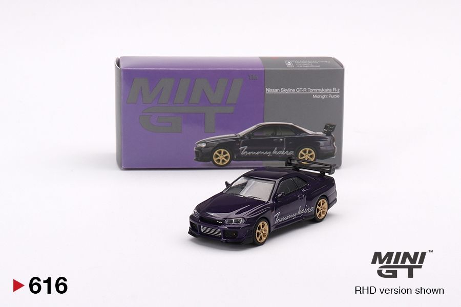 #616 MINI GT Nissan Skyline GT-R (R34) Tommykaira R-z Midnight Purple #616 MINI GT Nissan Skyline GT-R (R34) Tommykaira R-z Midnight Purple