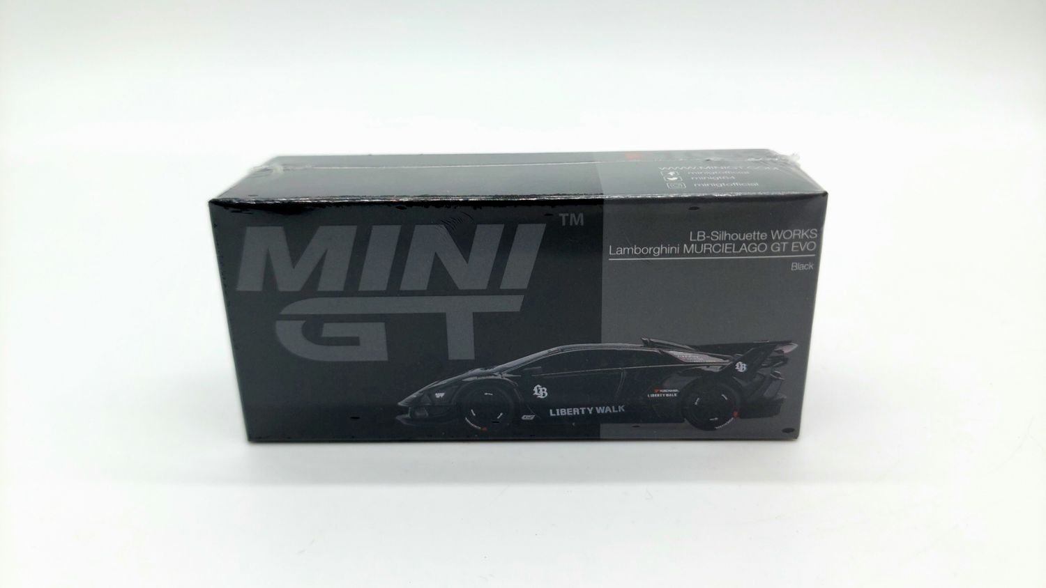 #1053 MINI GT Lamborghini LB-Silhouette WORKS MURCIELAGO GT Evo Black #1053 MINI GT Lamborghini LB-Silhouette WORKS MURCIELAGO GT Evo Black