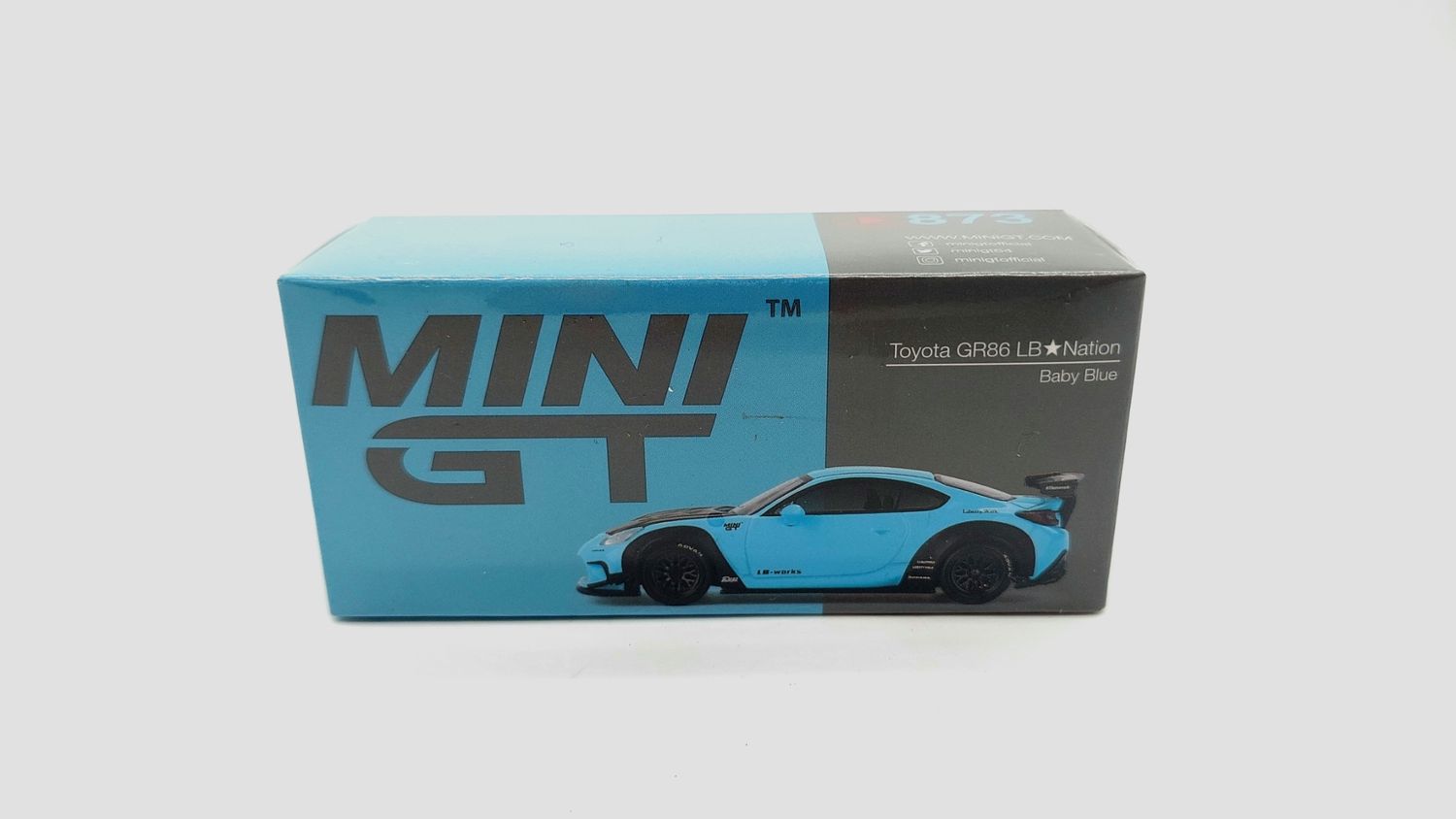 #873 MINI GT Toyota GR86 LB★Nation Baby Blue