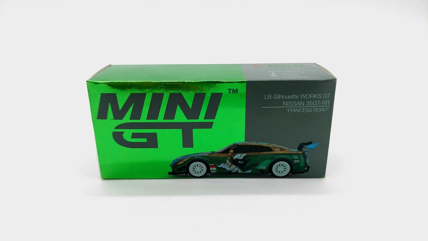 [UNSEALED] #650 MINI GT LB-Silhouette WORKS GT NISSAN 35GT-RR Ver.2 “PRINCESS RORO” MINI GT x MIZU Diecast