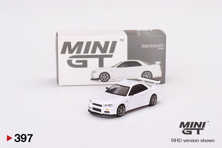 #397 MINI GT Nissan Skyline GT-R (R34) V-Spec N1 White