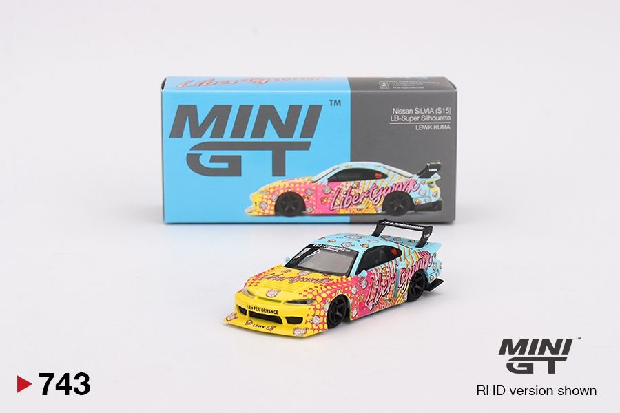 #743 MINI GT Nissan LB-Super Silhouette S15 SILVIA LBWK KUMA #743 MINI GT Nissan LB-Super Silhouette S15 SILVIA LBWK KUMA