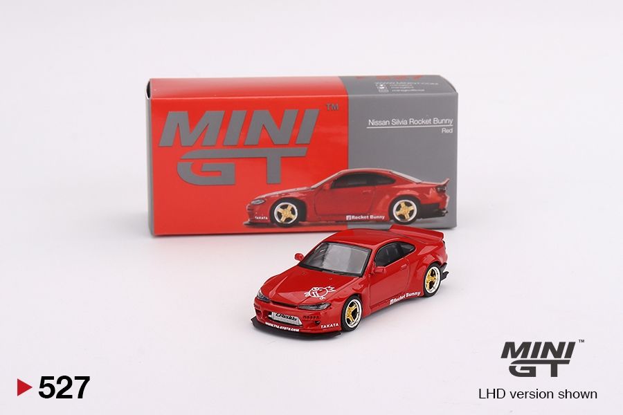 #527 MINI GT Nissan Silvia (S15) Rocket Bunny Red