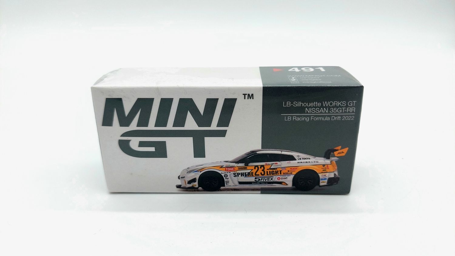 #491 MINI GT Nissan LB-Silhouette WORKS GT 35GT-RR Ver.2 LB Racing Formula Drift 2022