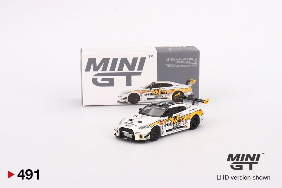 #491 MINI GT Nissan LB-Silhouette WORKS GT 35GT-RR Ver.2 LB Racing Formula Drift 2022
