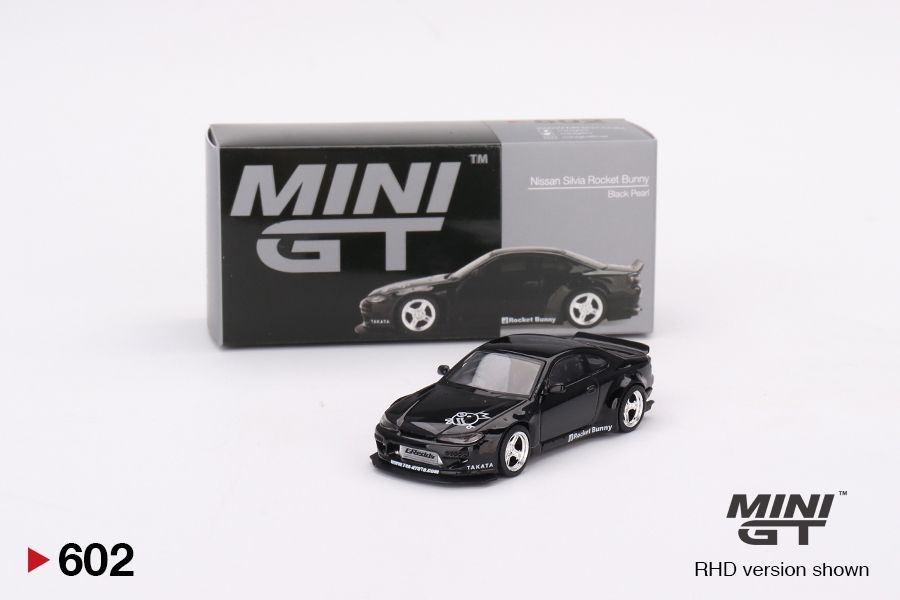 #602 MINI GT Nissan Silvia (S15) Rocket Bunny  Black Pearl