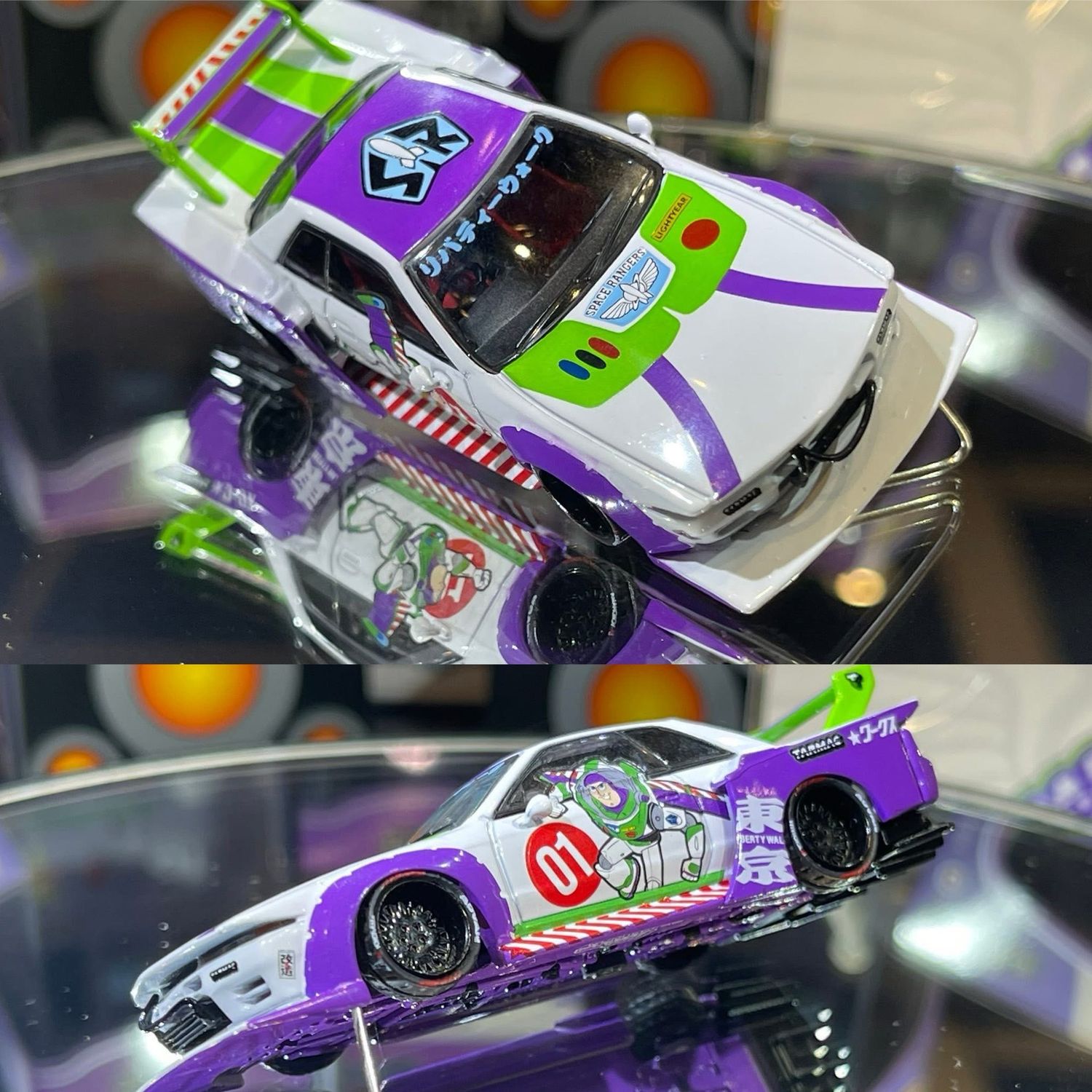 [PREORDER] Tarmac Works LB-Kaido Works Nissan R32 Skyline Buzz Lightyear with Accessories | 2026 Comic Con Hong Kong