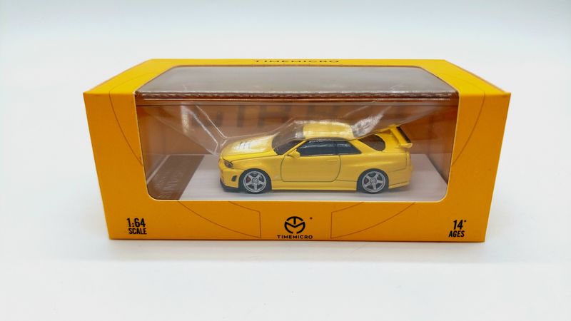 [UNSEALED] Time Micro Nissan Skyline GT-R (R34) Yellow