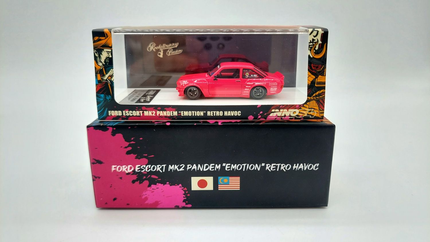 [UNSEALED] INNO64 Ford Escort MK2 Pandem "Emotion" Retro Havoc