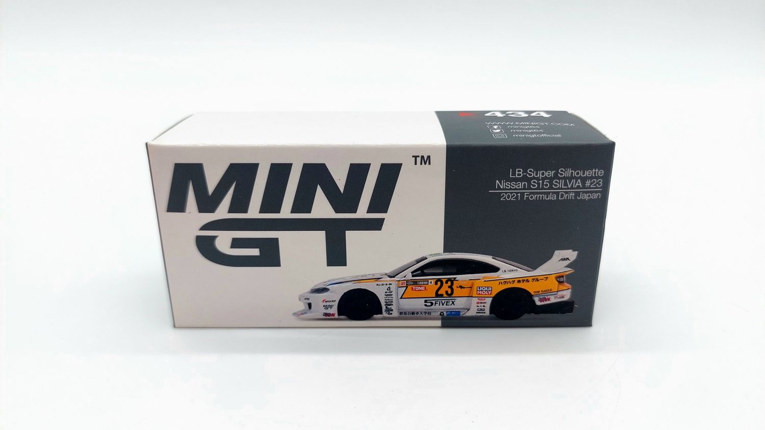 [UNSEALED] #434 MINI GT LB-Super Silhouette Nissan S15 SILVIA #23 2021 Formula Drift Japan