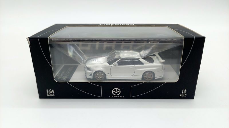 [UNSEALED] Time Micro Nissan Skyline GT-R (R34) White