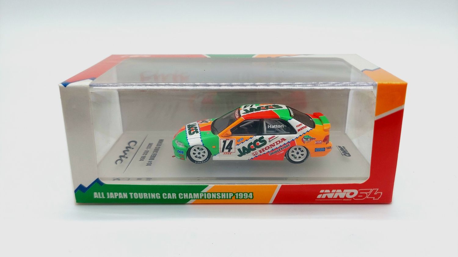 INNO64 Honda Civic Ferio EG9 Gr.A #14 Jaccs JTCC 1994 INNO64 Honda Civic Ferio EG9 Gr.A #14 Jaccs JTCC 1994