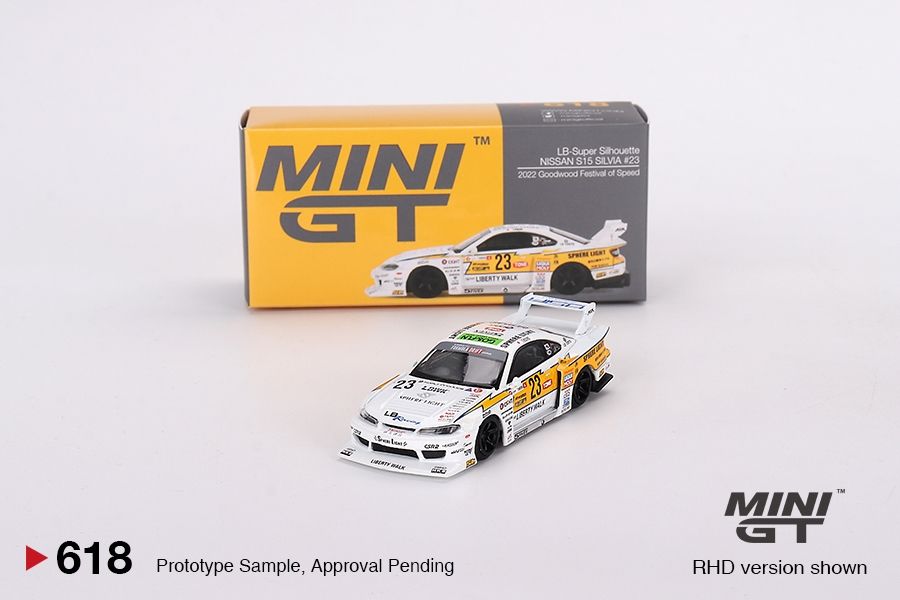 #618 MINI GT Nissan LB-Super Silhouette S15 SILVIA #23 2022 Goodwood Festival of Speed #618 MINI GT Nissan LB-Super Silhouette S15 SILVIA #23 2022 Goodwood Festival of Speed