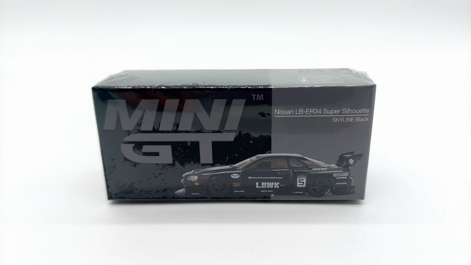 #844 MINI GT Nissan LB-ER34 Super Silhouette SKYLINE Black