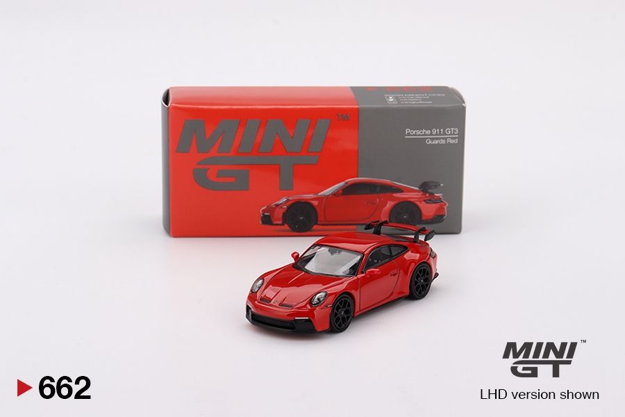 #662 MINI GT Porsche 911 (992) GT3 Guards Red #662 MINI GT Porsche 911 (992) GT3 Guards Red