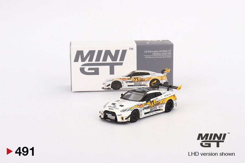 [UNSEALED] #491 MINI GT Nissan LB-Silhouette WORKS GT 35GT-RR Ver.2 LB Racing Formula Drift 2022