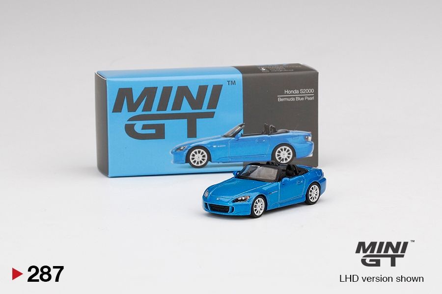 [UNSEALED] #287 MINI GT Honda S2000 (AP2) Laguna Blue Pearl