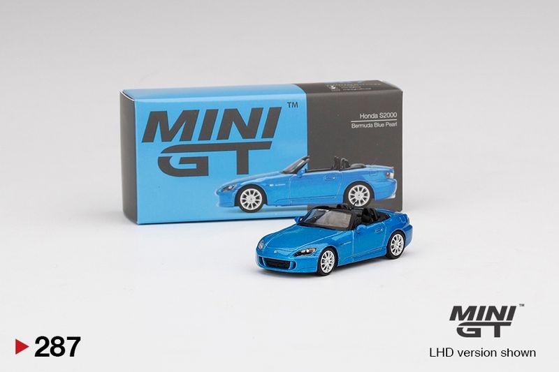 [UNSEALED] #287 MINI GT Honda S2000 (AP2) Laguna Blue Pearl