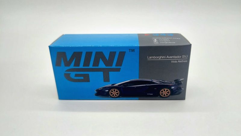 [UNSEALED] #343 MINI GT Lamborghini Aventador SVJ Viola Aletheia