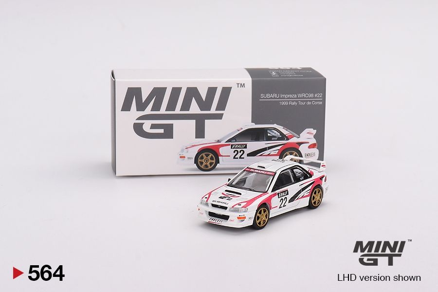 #564 MINI GT SUBARU Impreza WRC98 1999 Rally Tour de Corse #22