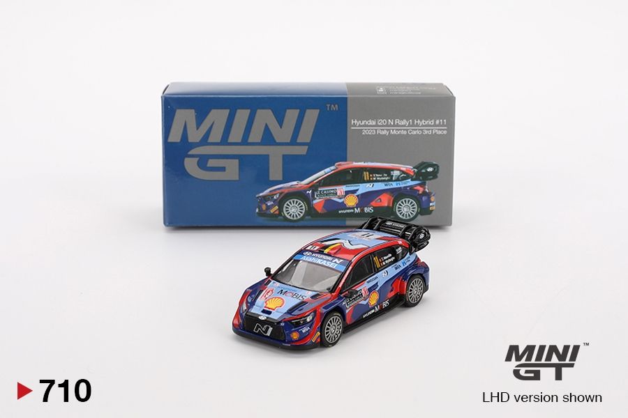 #710 MINI GT Hyundai i20 N Rally1 Hybrid #11 2023 Rally Monte Carlo 3rd Place