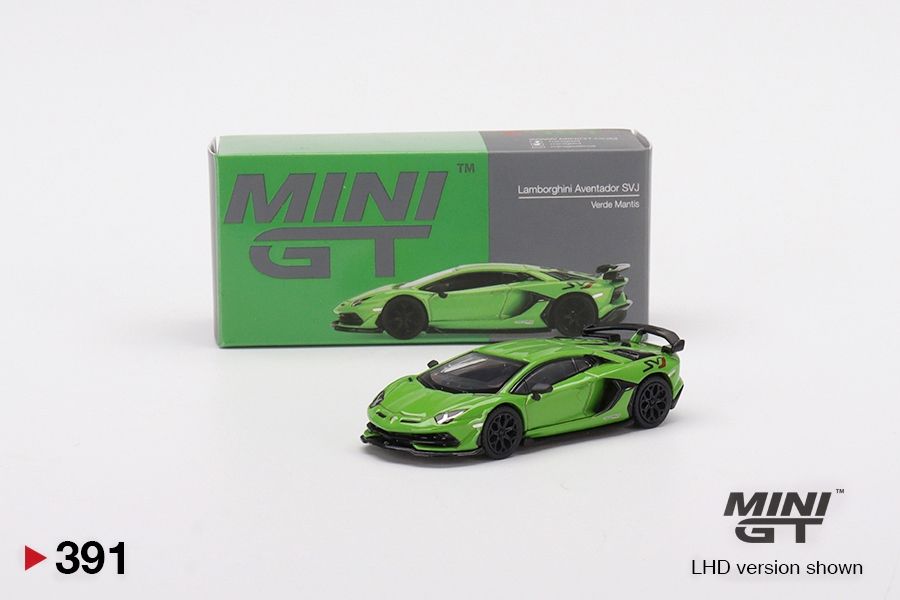 [UNSEALED] #391 MINI GT Lamborghini Aventador SVJ Verde Mantis