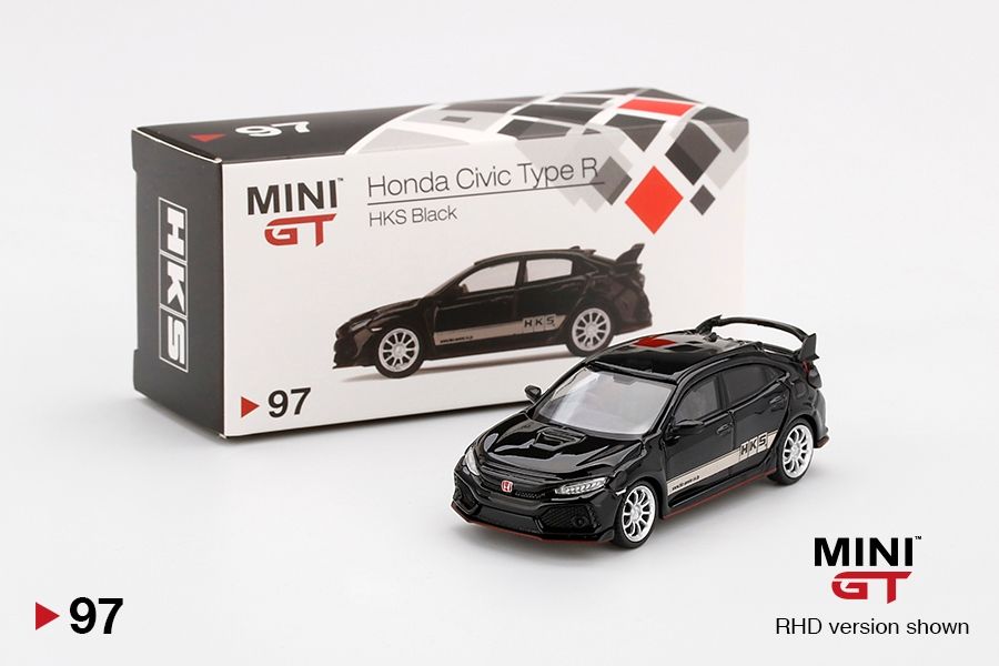 #97 MINI GT Honda Civic Type R (FK8) HKS Black