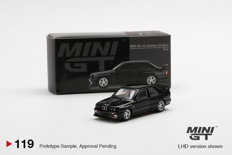 [UNSEALED] #119 MINI GT BMW M3 AC Schnitzer S3 Sport Black
