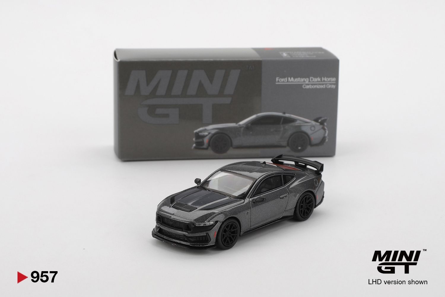 #957 MINI GT Ford Mustang Dark Horse 2024 Carbonized Gray