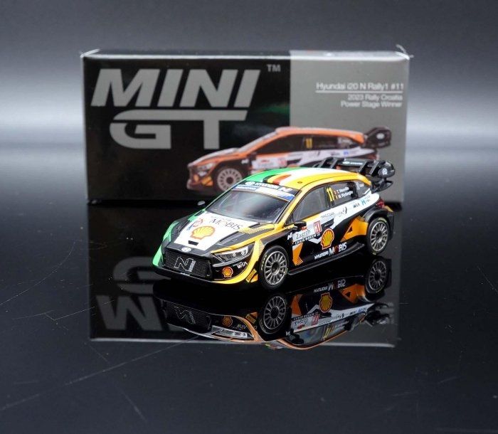 #972 MINI GT Hyundai i20 N Rally1 #11 2023 Rally Croatia  Power Stage Winner
