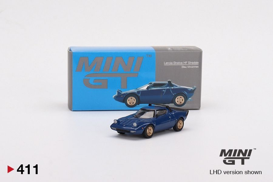 [UNSEALED] #411 MINI GT Lancia Stratos HF Stradale Bleu Vincennes