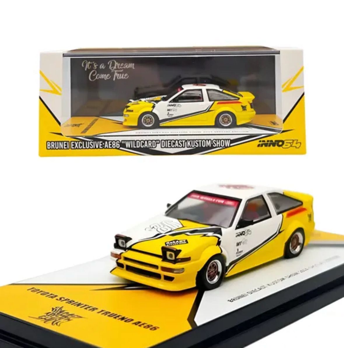 INNO64 Toyota Sprinter Trueno AE86 Wildcard Brunei Exclusive | 2024 Brunei Diecast Custom Show