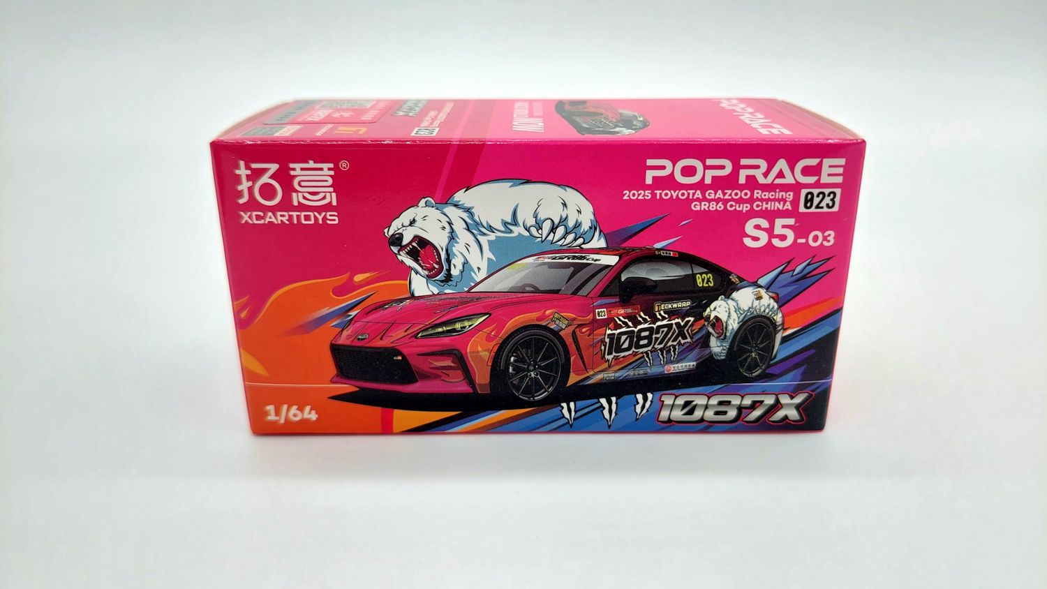 [UNSEALED] POPRACE x XCARTOYS 2025 Toyota GAZOO Racing GR86 Cup China (S5-03)